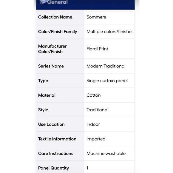 allen + roth Amesmore 84-in Linen Light Filtering Grommet Single Curtain Panel - Picture 10 of 11